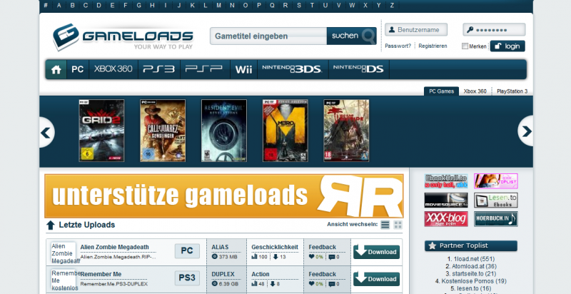 gameloads - Your Way to Play
