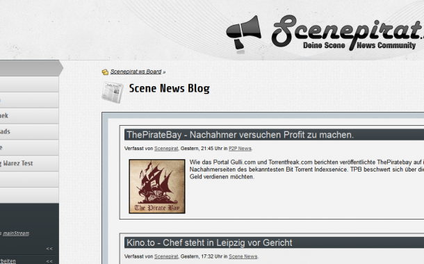 Scenepirat macht eine Pause